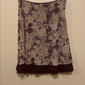 Purple flower skirt